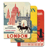 3 Mini Notebooks - London