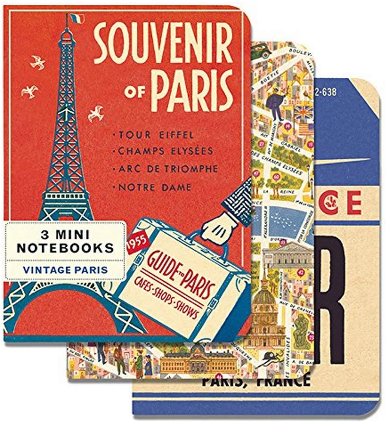 3 Mini Notebooks - Paris