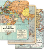 3 Mini Notebooks - Maps